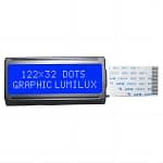 122×32 12232 Dot-matrix Graphic LCD Display, Outline 84.0×44.0mm COB Module LCM  LED Backlight